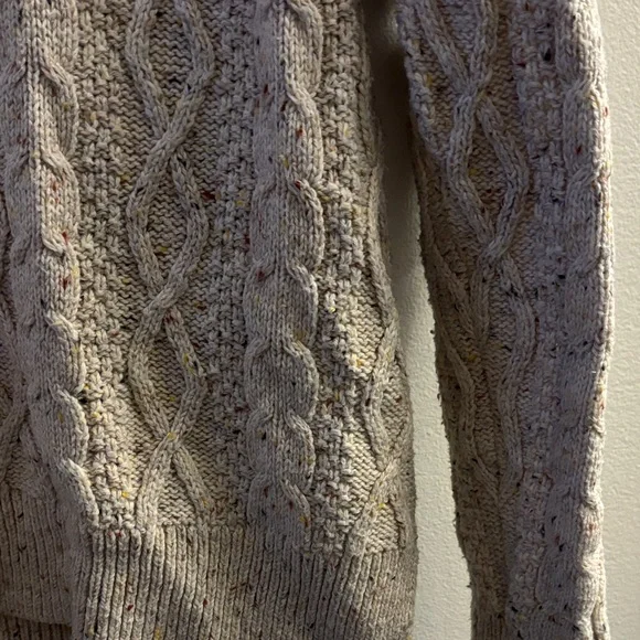 J. Crew Factory Textured Knit Sweater in Beige Speckled - Picture 5 of 5